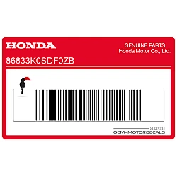 Zijkuip 150i sticker, linkerzijde