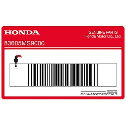 Naklejka kranika paliwa lewa osłona boczna