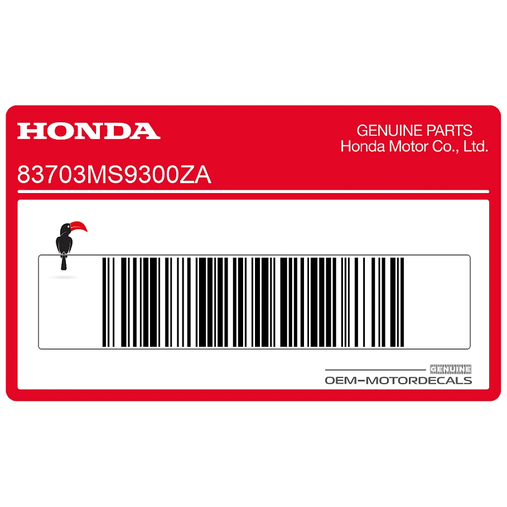 Honda NTV650 Linker Zijdeksel REVERE Logo Links OEM 83703-MS9-300ZA