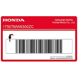 Naklejka HONDA na bak, prawa strona