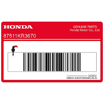 Helmhouder sticker, linkerzijde