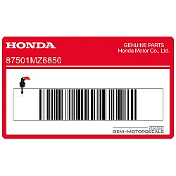 Balhoofd NTV650 Honda identificatiesticker, rechterkant