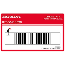 Radiator cap CAUTION decal