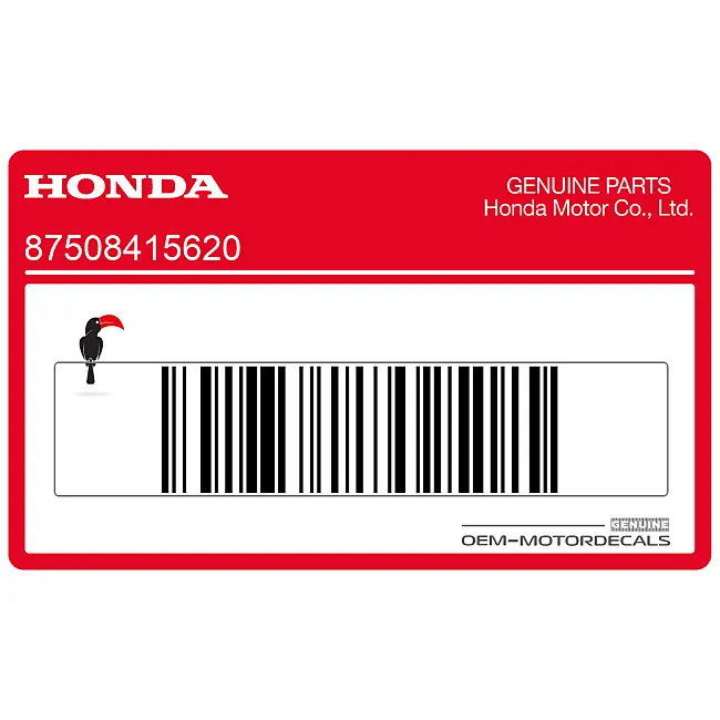 Honda NTV650 Radiator Cap CAUTION Warning Decal OEM 87508415620