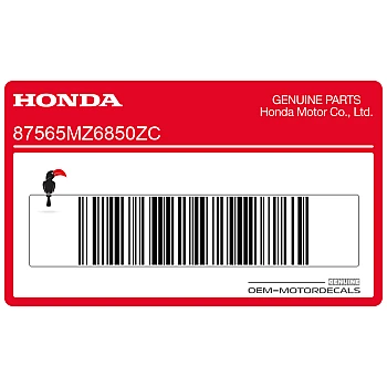 Kleurcode sticker achterspatbord