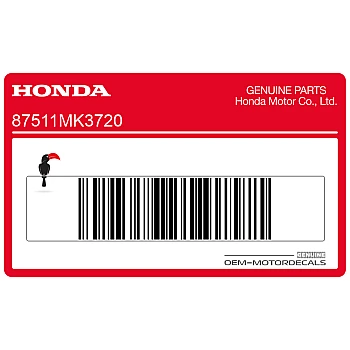 Autocollant support de casque, côté gauche