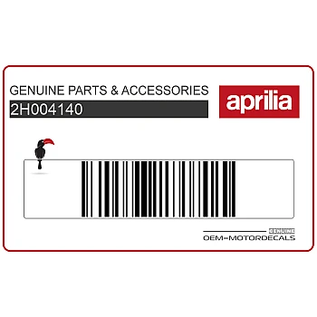 Aprilia sticker voorschild midden