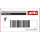 Aprilia SXR 50 Graphisme Tablier Avant Bande Droite OEM 2H004142