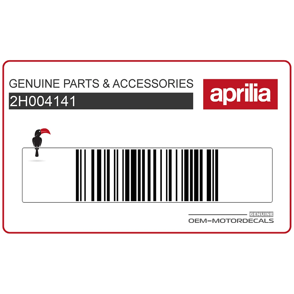 Aprilia SXR 50 Grafika Osłony Bocznej Logo Lewa Strona OEM 2H004141