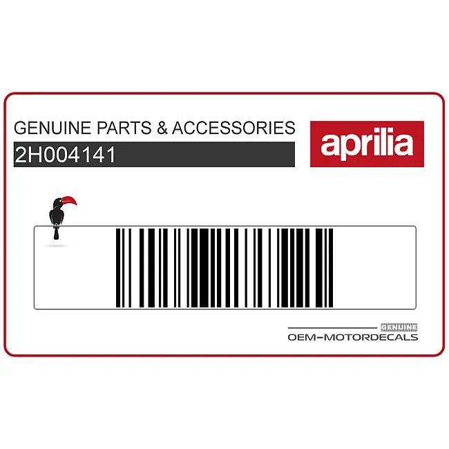 Aprilia SXR 50 Grafika Osłony Bocznej Logo Lewa Strona OEM 2H004141