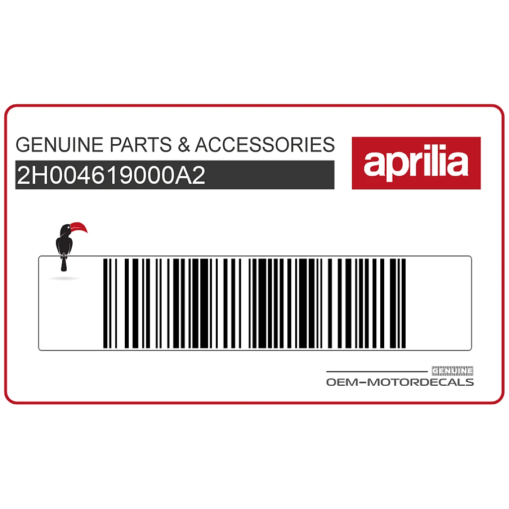 Aprilia SXR 50 Rear Side Fairing Sport Graphic Left Side OEM 2H004619000A2