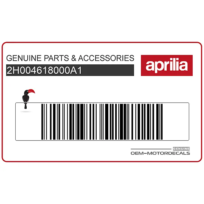 Aprilia SXR50 Seitenverkleidung hinten SXR 50 Sport Aufkleber Rechts OEM 2H004618000A1