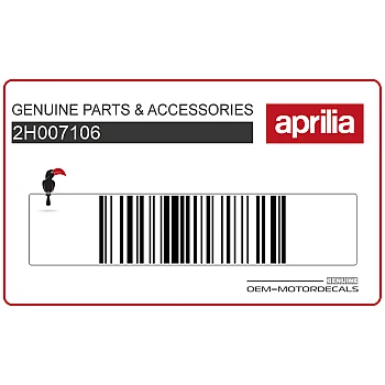 Aprilia Logo Aufkleber obere Seitenverkleidung, rechts
