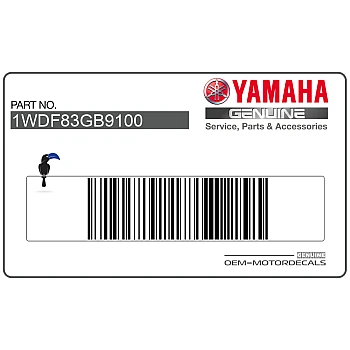 Side cowling decal, right side