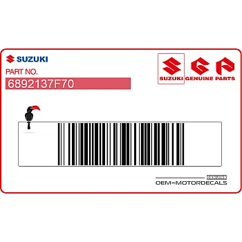 Etichetta di avvertenza telaio, destra