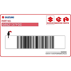 Naklejka OSTRZEGAWCZA błotnika tylnego, prawa