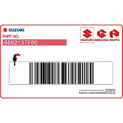 Naklejka ostrzegawcza błotnika tylnego AVERTISSEMENT, prawa strona