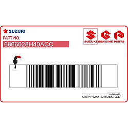 Naklejka osłony chłodnicy prawa SUZUKI, prawa strona