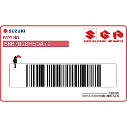 RM-Z 450 radiateurkap sticker, links