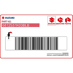 Suzuki radiateurkap sticker links, linkerzijde