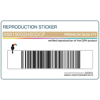 Kit Adesivi Sottocarena GSX-R, Lato Sinistro