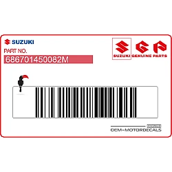 Seitenverkleidungsaufkleber RM125, linke Seite