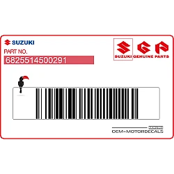 Autocollant pour plaque numéro avant