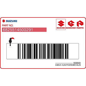 Autocollant pour plaque numéro avant