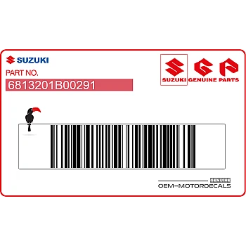 Plaque numéro cache cadre emblème RM, côté droit