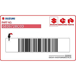 Autocollant d'avertissement pour élément de carrosserie