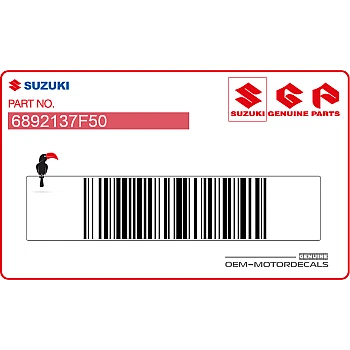 Etiqueta de advertencia guardabarros trasero, lado derecho