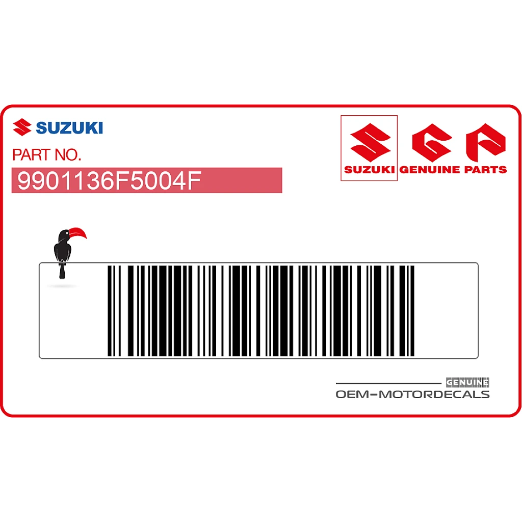 Suzuki RM 125 Autocollant Avertissement Carénage Droit Droit OEM 9901136F5004F