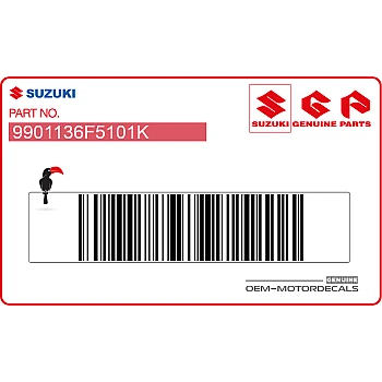 Calcomanía del manual del propietario RM125 para cubierta lateral