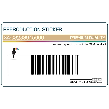 Autocollant R1 carénage latéral gauche