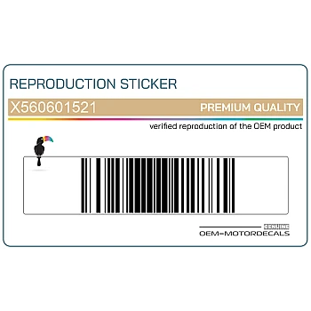 Autocollant de réservoir, côté gauche