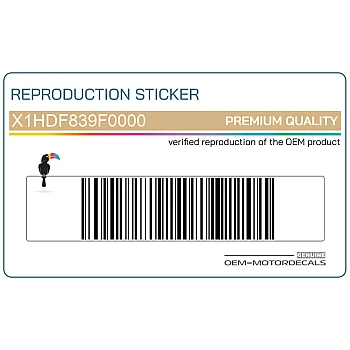 Adesivo carena inferiore, lato sinistro