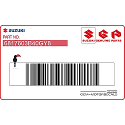 Emblema Suzuki parafango posteriore, lato sinistro