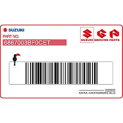 Pegatina de deflector de radiador RM85, lado izquierdo