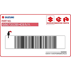 Naklejka na osłonę chłodnicy RM85, lewa strona