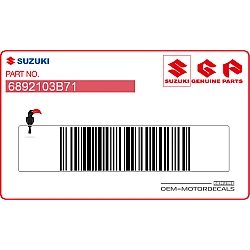 Autocollant d'avertissement, côté droit