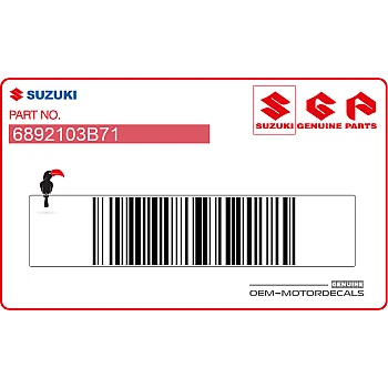 Autocollant d'avertissement, côté droit