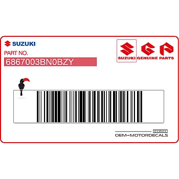 RM85 Kühlerverkleidungsaufkleber, linke Seite