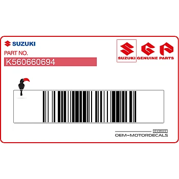 Pegatina de deflector de radiador RM-Z250, lado izquierdo