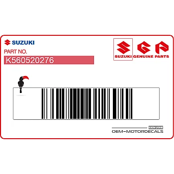 Rear fender SUZUKI decal