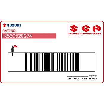 Pegatina Suzuki para guardabarros delantero