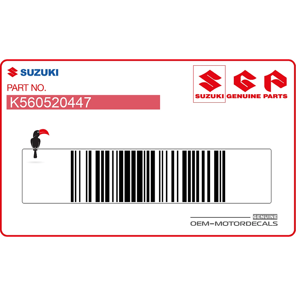 Suzuki RM-Z250 Naklejka na błotnik przedni 250 OEM K560520447