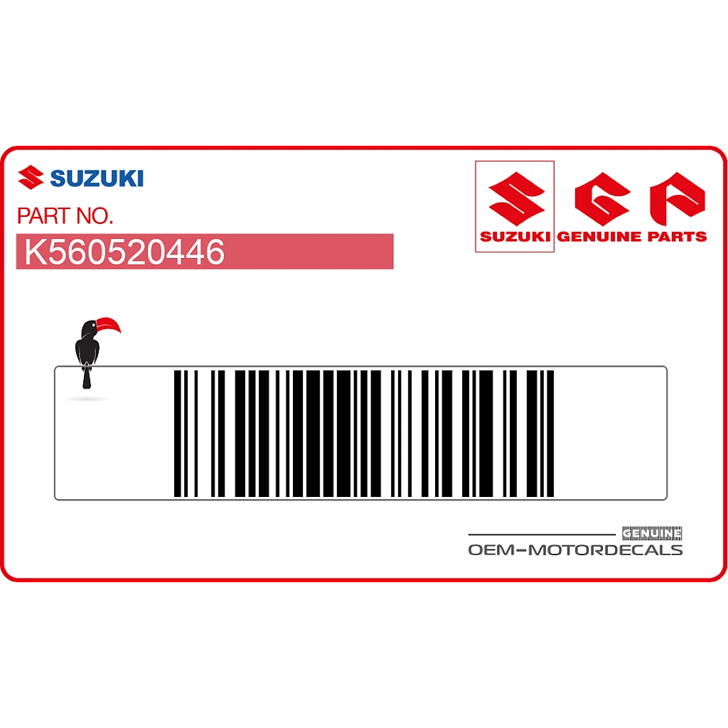 Naklejka Suzuki RM-Z250 na błotnik przedni OEM K560520446