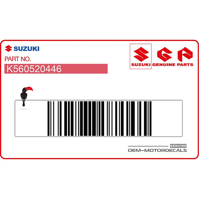 Suzuki RM-Z250 Voorspatbord Sticker OEM K560520446