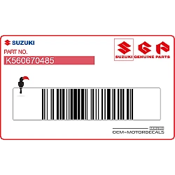 Autocollant de radiateur gauche RM-Z250, côté gauche