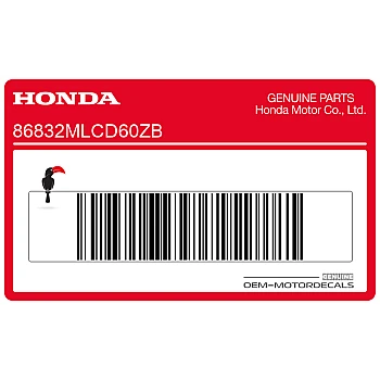 XL750 TRANSALP zijkap sticker, linkerkant